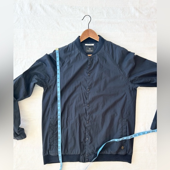 Scotch & Soda Poplin Bomber Shirt in Midnight - Picture 5 of 16